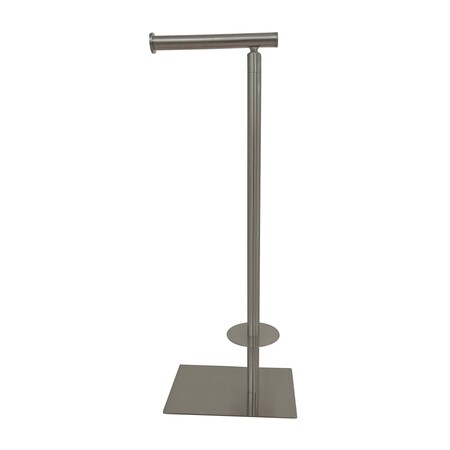 Kingston Brass Claremont Freestanding Toilet Paper Stand, Brushed Nickel CC8008